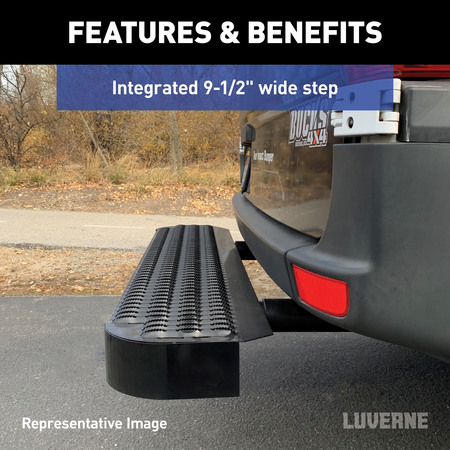 Luverne Impact Shock-Absorbing Rear Bumper Guard and Step, 415358-571501 415358-571501